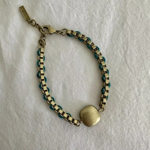 Stunning Silpada K&R Aqua Gem Bracelet RETIRED - Picture 4 of 6